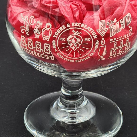 Boulevard Brewing Company Blvd Tours & Recreation Cheers! Beer Glass Snifter - Picture 2 of 7